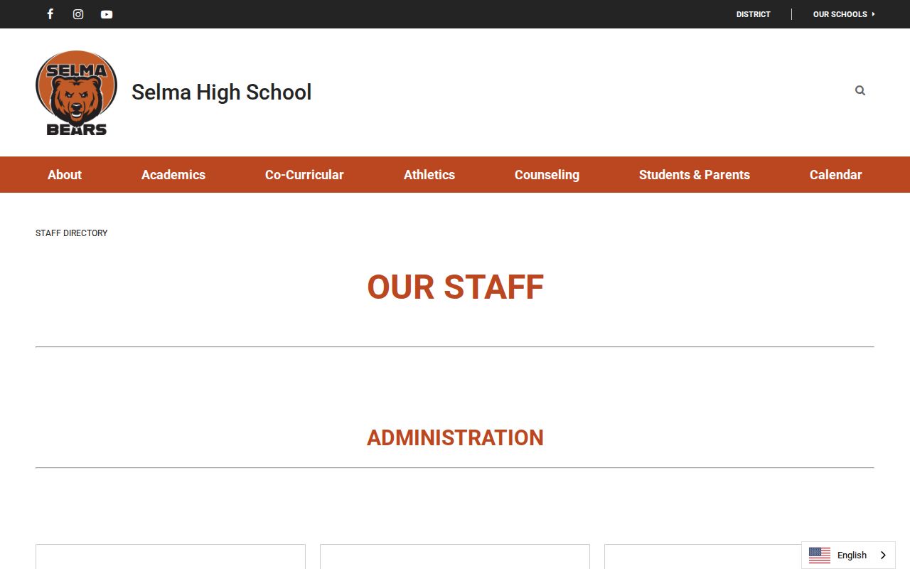Selma people directories high school staff listing